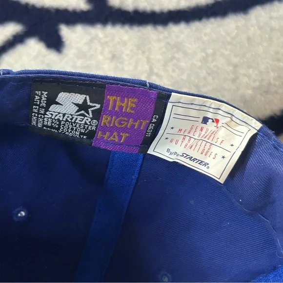 Vtg Toronto Blue Jays Starter Strapback Adjustable Hat Vintage 90s - Picture 6 of 8